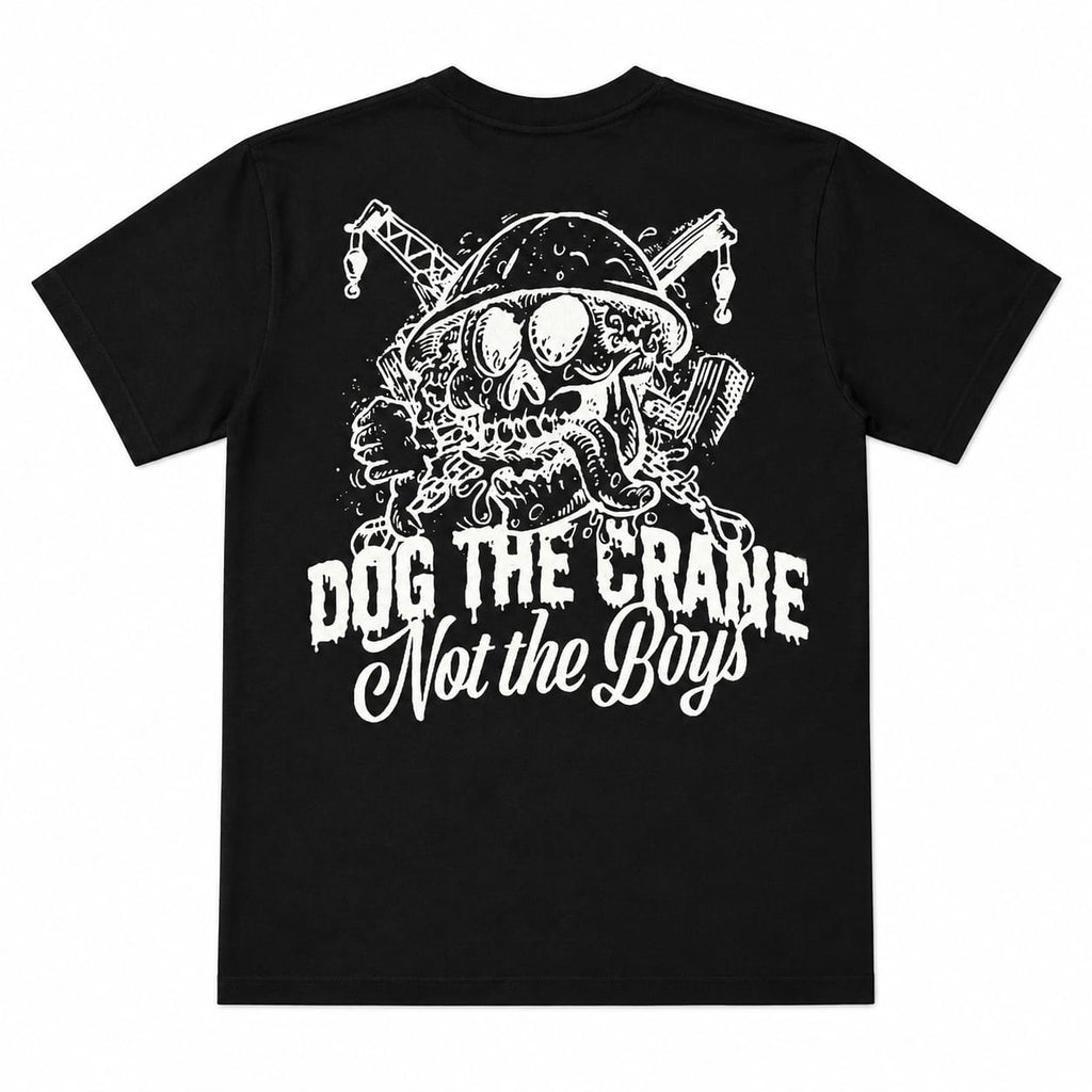 Dog the Crane Black Tee